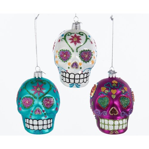 Kurt S. Adler Ornament Noble gems skull