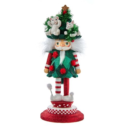 Kurt S. Adler Ornament Notenkraker kat in boom