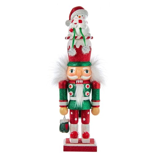 Kurt S. Adler Ornament Notenkraker met sneeuwpop op hoed