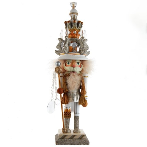 Kurt S. Adler Ornament Notenkraker wit goude hoed