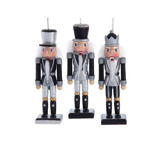 Kurt S. Adler Ornament Notenkraker zwart zilver
