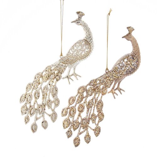 Kurt S. Adler Ornament Pauw goud