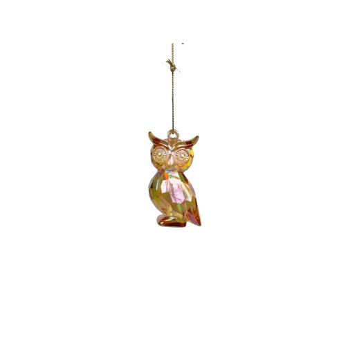 Kurt S. Adler Ornament PLASTIC IRID OWL GOLD