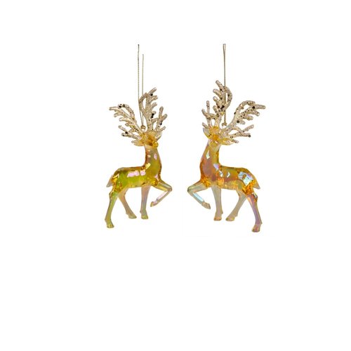 Kurt S. Adler Ornament Rendieren geel