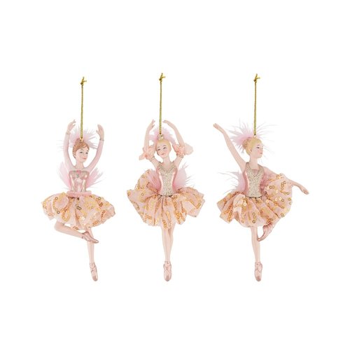 Kurt S. Adler Ornament Rose gouden ballerina