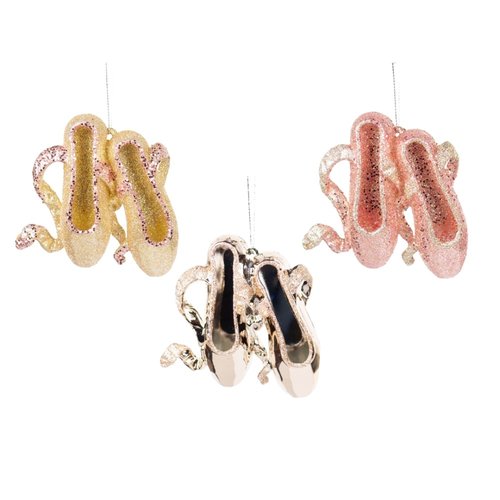 Kurt S. Adler Ornament Rose gouden ballet schoenen