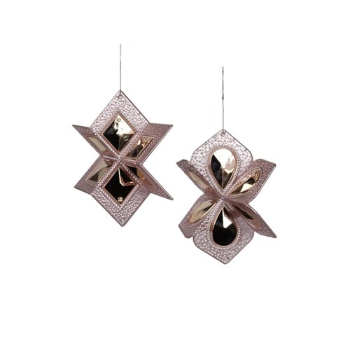 Kurt S. Adler Ornament Rose gouden sneeuwvlokken