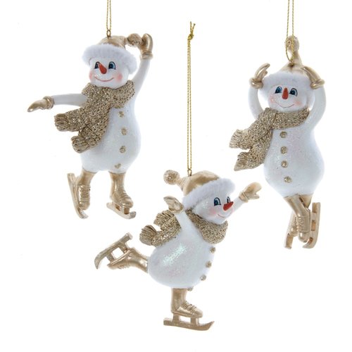 Kurt S. Adler Ornament Schaatsende sneeuwpoppen