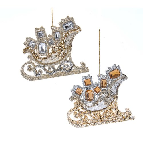 Kurt S. Adler Ornament Slee zilver