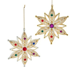 Kurt S. Adler Ornament Sneeuwvlok goud