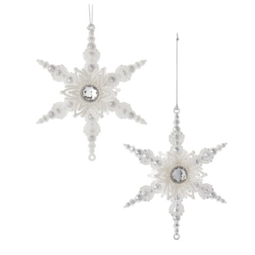 Kurt S. Adler Ornament Sneeuwvlok wit