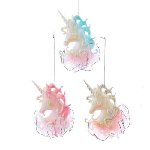Kurt S. Adler Ornament unicorn koppen