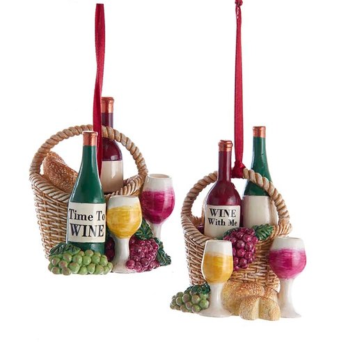 Kurt S. Adler Ornament Wijn mand