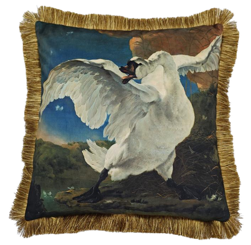 Kussen 45 x 45 cm Bedreigde Zwaan
