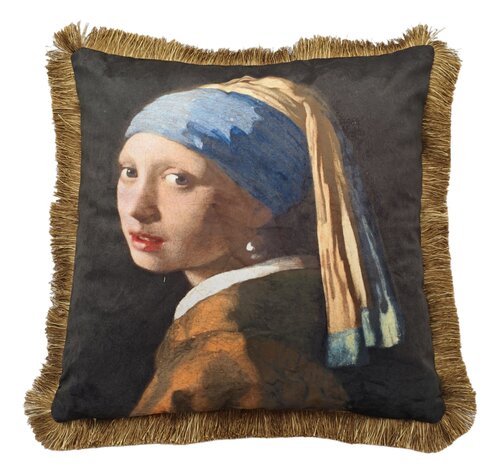 Kussen 45 x 45 cm Meisje met de Parel