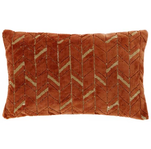 Kussen Audry Leather brown - 60 x 40 cm