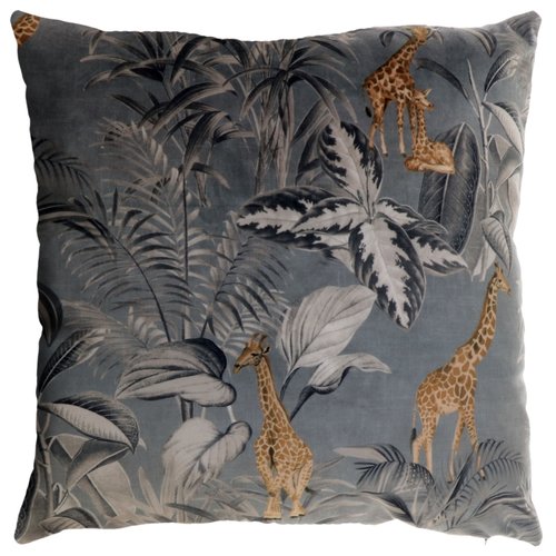 Kussen Flit print 45 x 45 cm dark grey