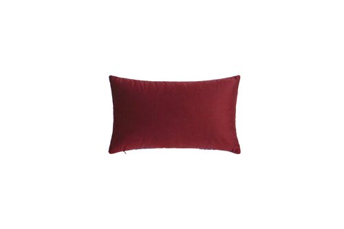 Kussen jacquard 30 x 50 cm kersthuisjes rood - afbeelding 2