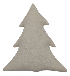 Kussen Kerstboom 43 x 47 cm creme
