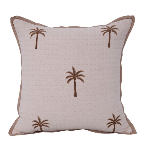 Kussen Palmtrees 45 x 45 cm Naturel