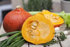 Kussen pompoen D 15 x H 16 cm camel - afbeelding 3