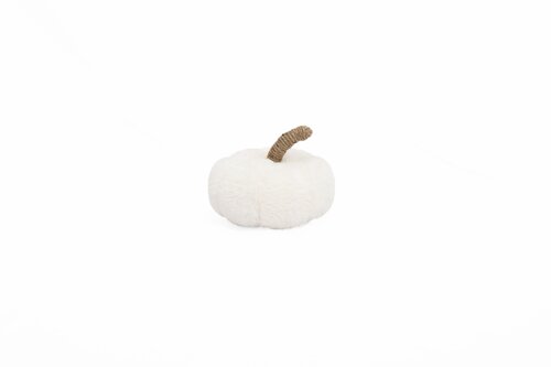 Kussen pompoen D 15 x H 16 cm offwhite