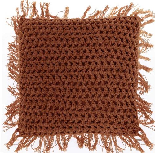 Kussen Tufo Leather brown - 45 x 45 cm