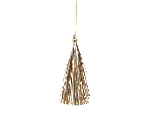 Kwasthanger kunststof - B3,5xH15cm Goud
