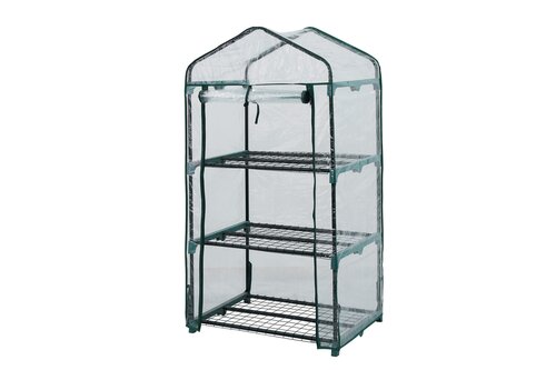 Kweekkas PVC - 3 schap - B 69 x D 49 x H 125 cm