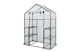 Kweekkas PVC - walk in - B 143 x D 75 x H 195 cm