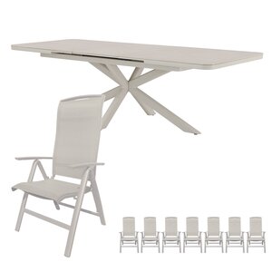 Royal Seasons La Palma 8-zits tuinset uitschuifbaar - afbeelding 1