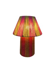 Lamp - D28 x H36cm Naturel/Roze