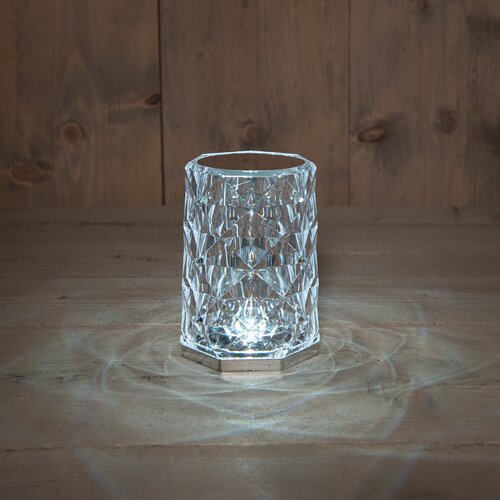 Lamp kristal 12x8.5cm warm wit - afbeelding 3