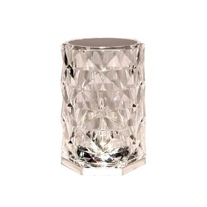 Lamp kristal 12x8.5cm warm wit - afbeelding 1