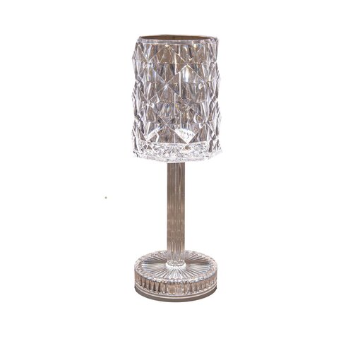 Lamp kristal 26x9cm warm wit