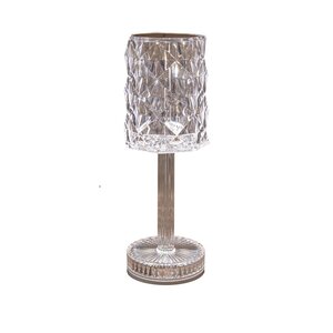 Anna's Collection lamp kristal warm wit - H 26 x D 9 cm