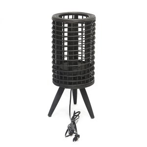 Lamp zwart D19x46cm