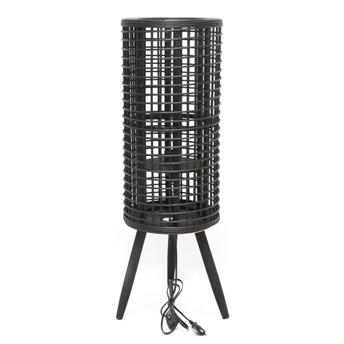 Lamp zwart D25x85cm