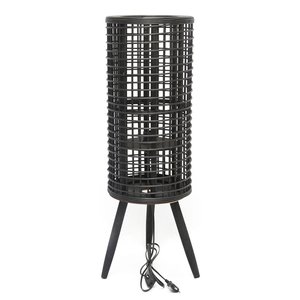 Lamp zwart D25x85cm