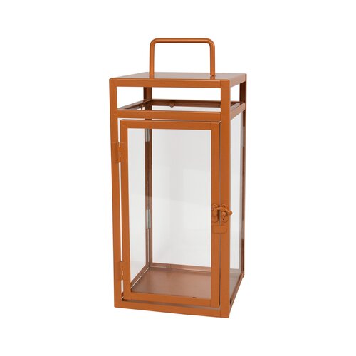 Lantaarn 20 x 20 x 46 cm oranje