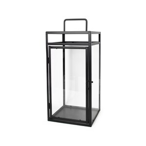 Lantaarn 20 x 20 x 46 cm zwart