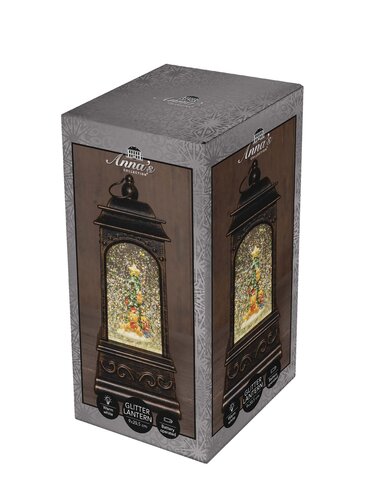 Lantaarn kerstboom 20.5x9cm ww - afbeelding 2