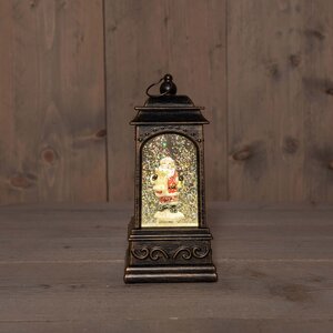 Lantaarn kerstman 20.5x9cm ww - afbeelding 1
