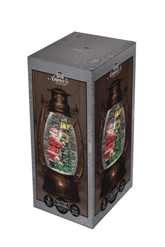 Lantaarn kerstman 24x14.5cm ww - afbeelding 2