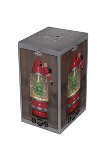 Lantaarn kerstraket 27.5x12cm rood - afbeelding 2
