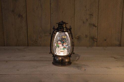 Lantaarn sneeuwman 24x14.5cm ww - afbeelding 3