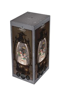 Lantaarn sneeuwman 24x14.5cm ww - afbeelding 2