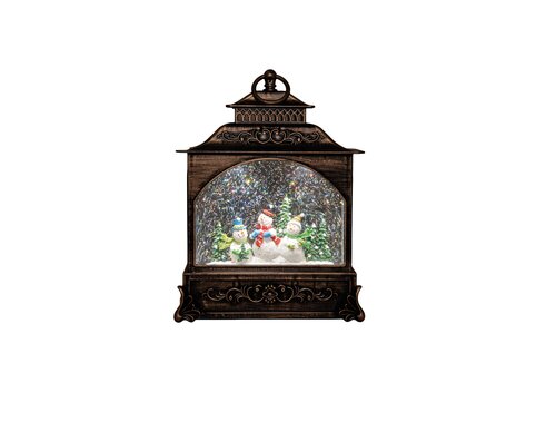 Lantaarn sneeuwpop 22x8x29cm ww - afbeelding 4