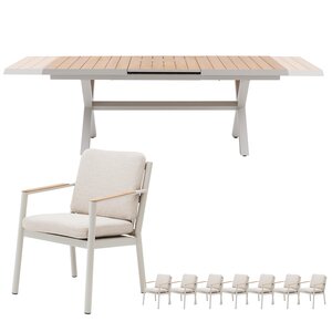 Royal Seasons Las Palmas 8-zits tuinset uitschuifbaar - afbeelding 1
