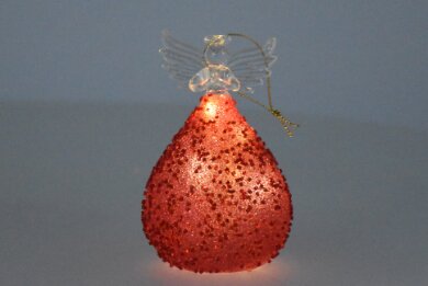 Led Angel Glass Bordeau x Ass P/1 7 x 12 cm - afbeelding 2